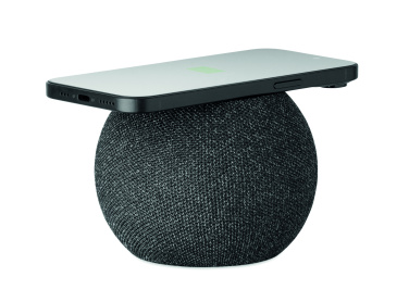 Logotrade mainostuotet kuva: 15W langaton laturi/kaiutin